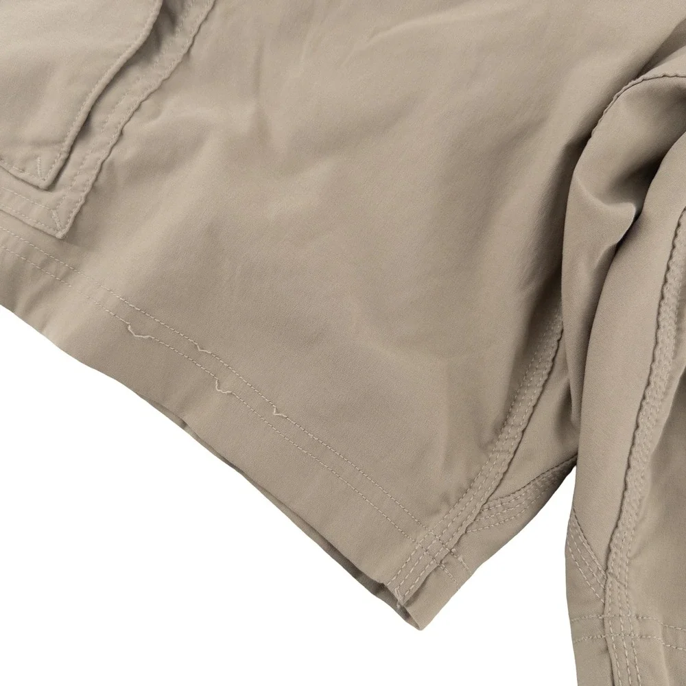 LOT OF‎ 2 Duluth Trading Co Mens 46 Flex Dry on the Fly Cargo Shorts Gray Tan